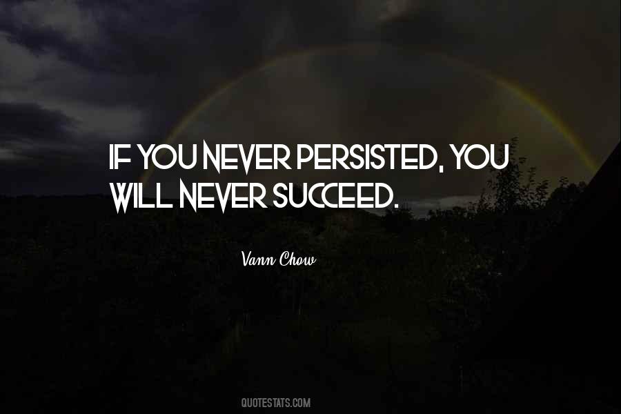 Success Persistence Quotes #422534