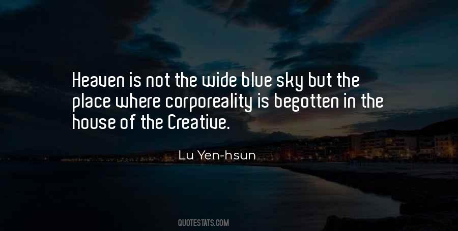 Quotes About Blue Sky #1311527