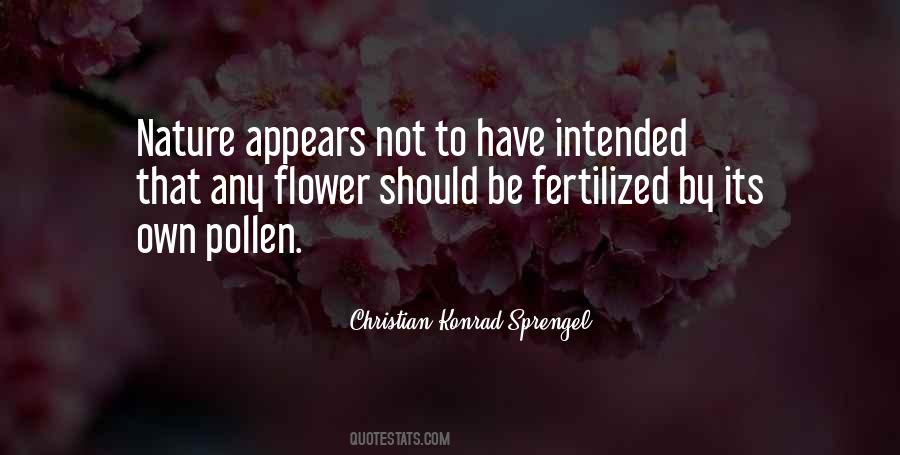 Quotes About Pollen #1105656