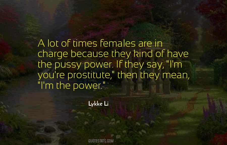 Quotes About Female Power #381372