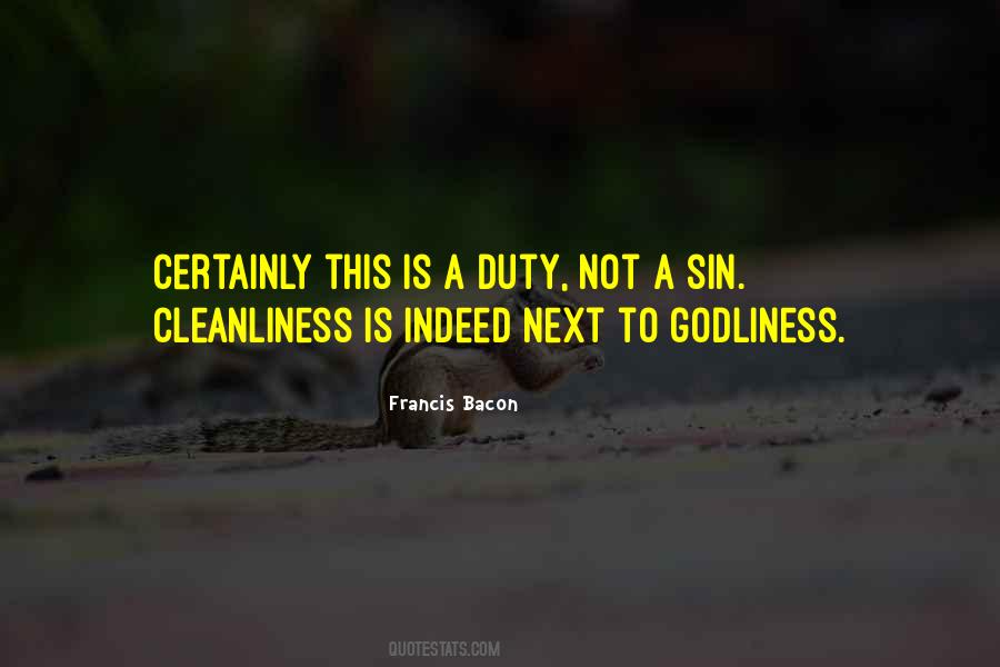 Quotes About Cleanliness And Godliness #518032