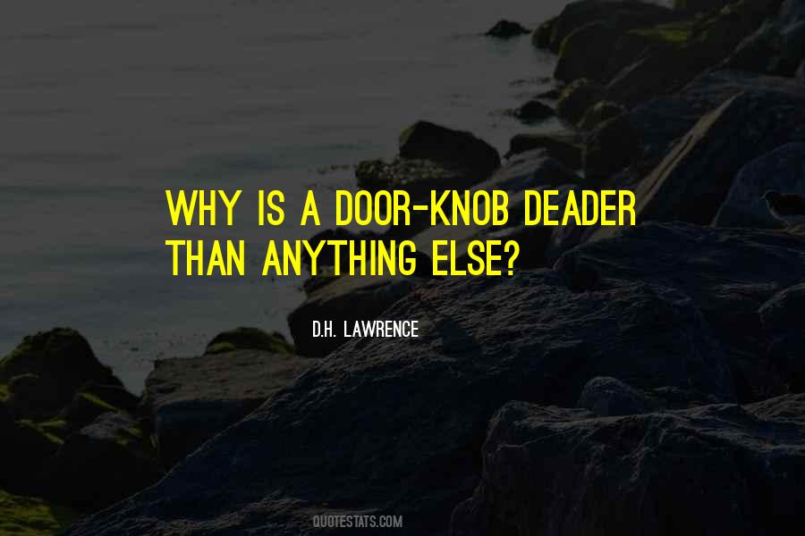 Quotes About Door Knobs #40357
