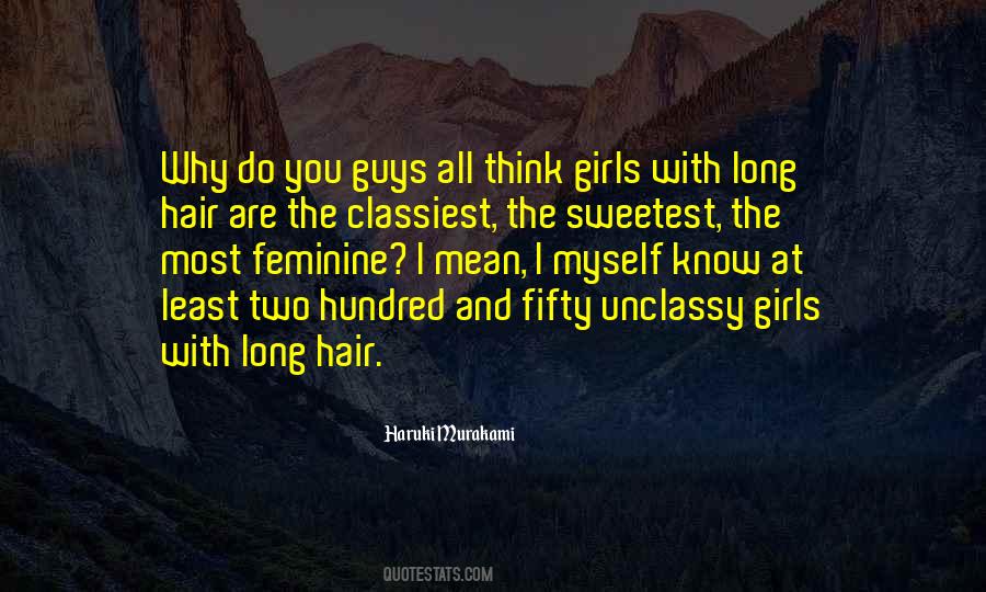 Think Girls Quotes #1363465