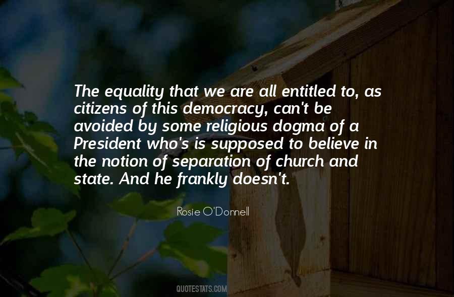 Quotes About The Separation Of Church And State #1245498