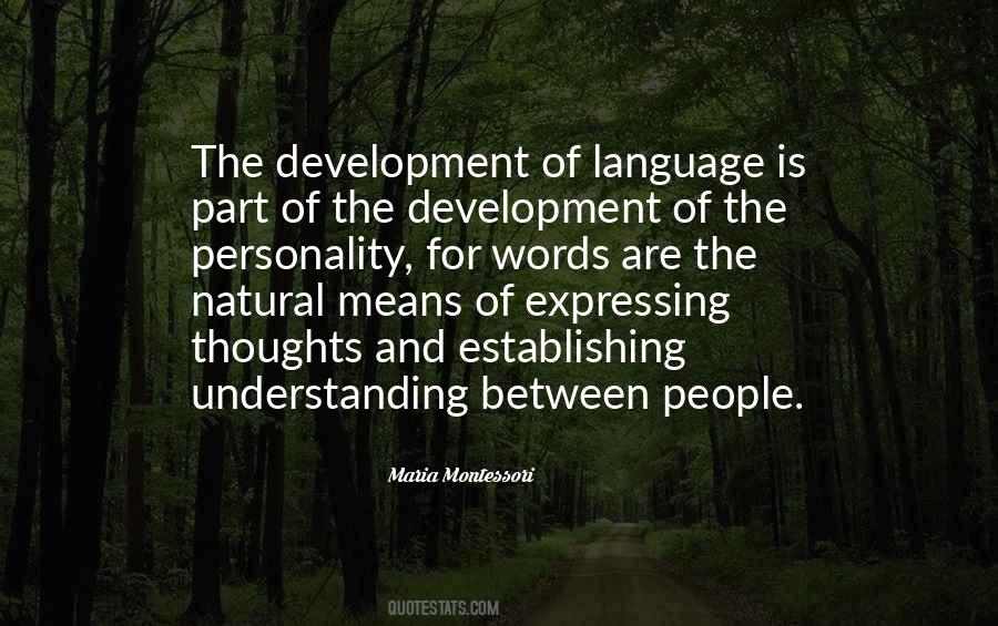 Quotes About Language Development #1642028