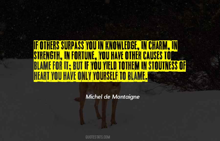 You Have Yourself To Blame Quotes #1648831