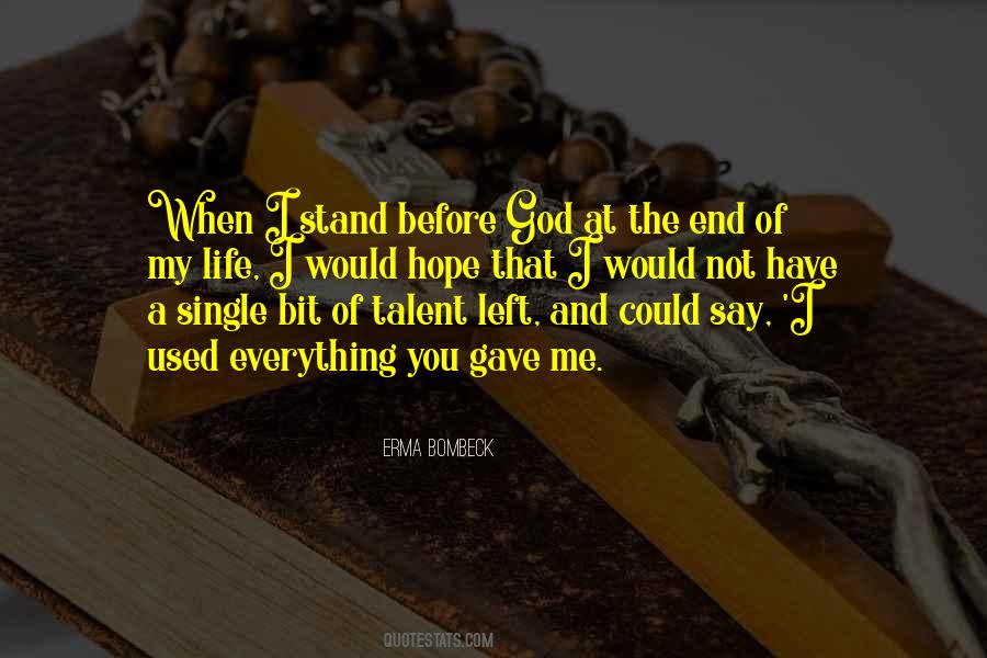 Quotes About Talent From God #106390