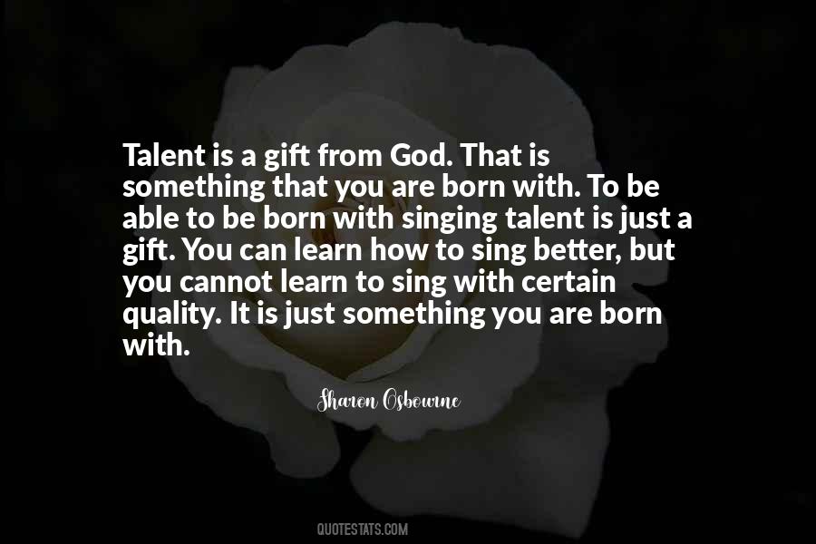 Quotes About Talent From God #287241