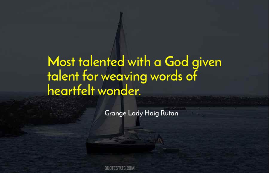 Quotes About Talent From God #350242