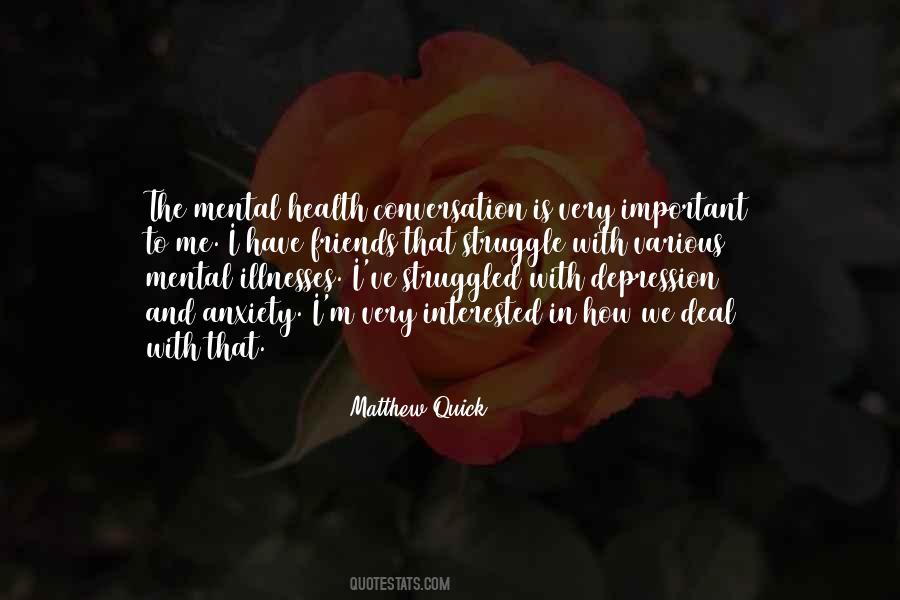 Quotes About Anxiety Depression #125512
