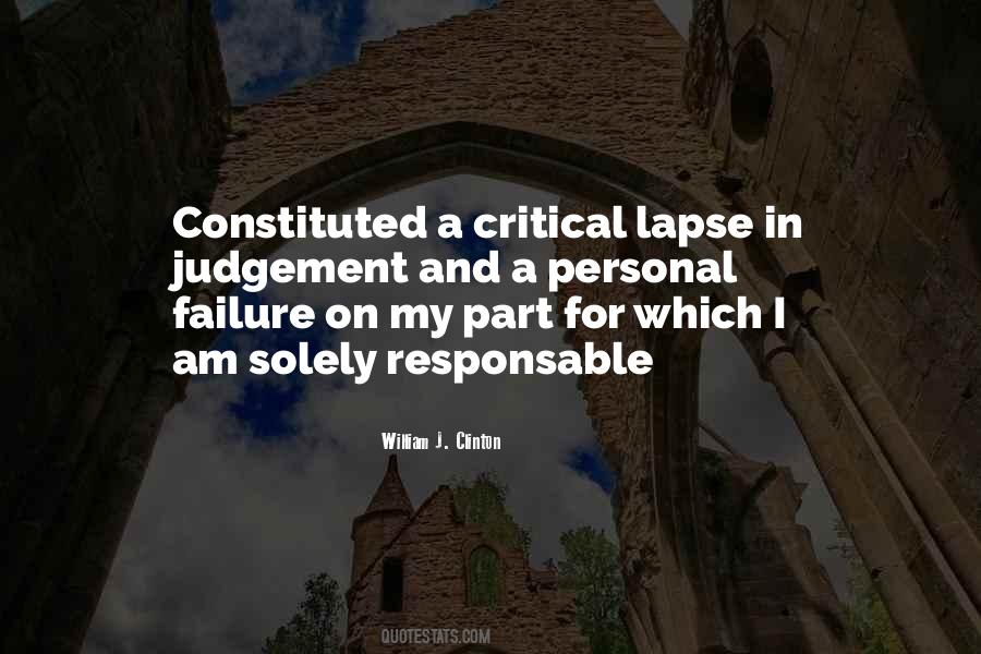 Quotes About Lapse In Judgement #1201803