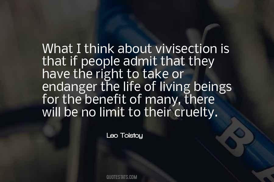 Quotes About Vivisection #1698907