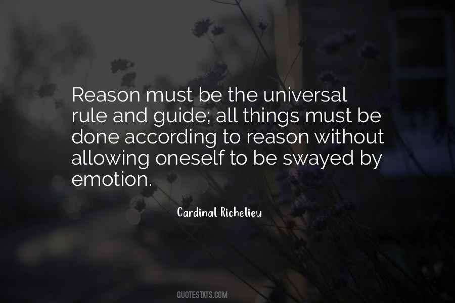 Quotes About Emotion And Reason #1609707