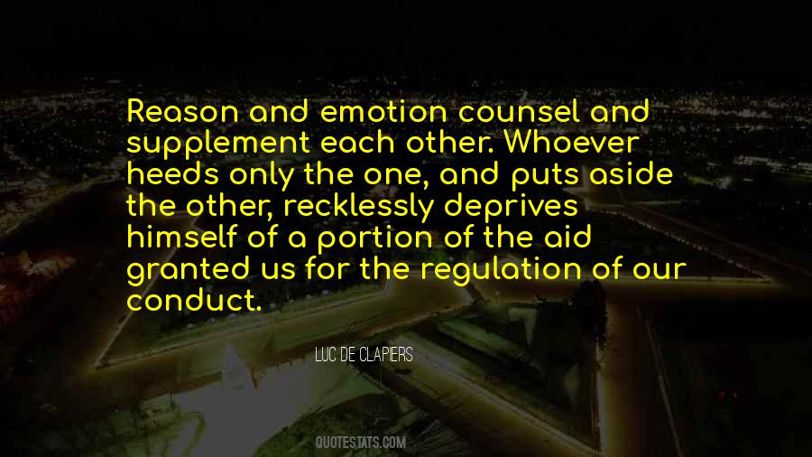 Quotes About Emotion And Reason #281492