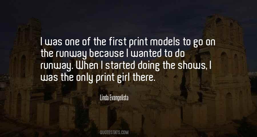 Quotes About Runway Models #71113
