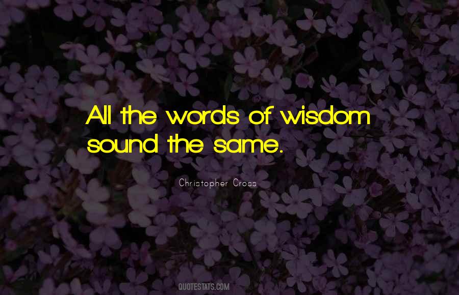 Quotes About Words Of Wisdom #105504