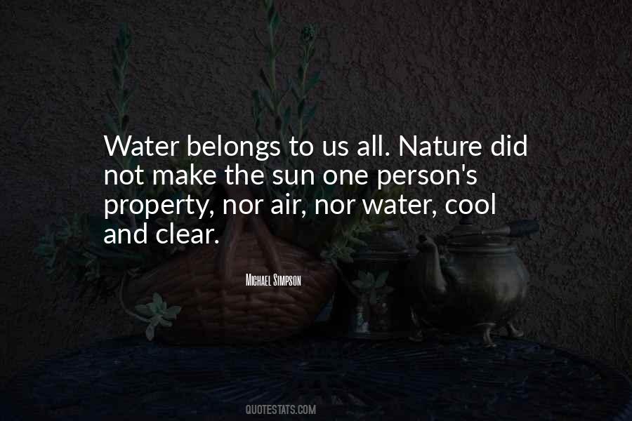 Quotes About Water And Sun #811422