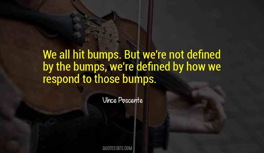 Quotes About Bumps #20653