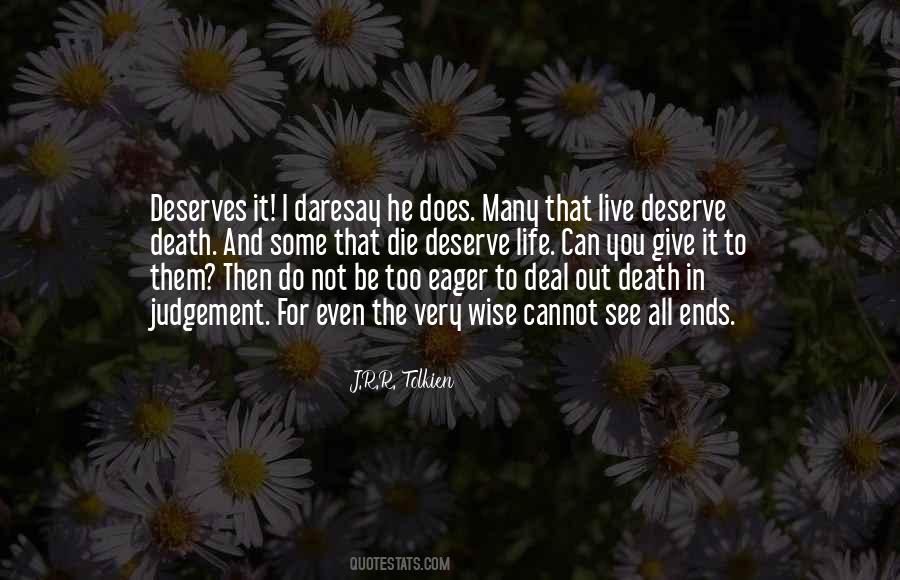 Quotes About Death Tolkien #454327