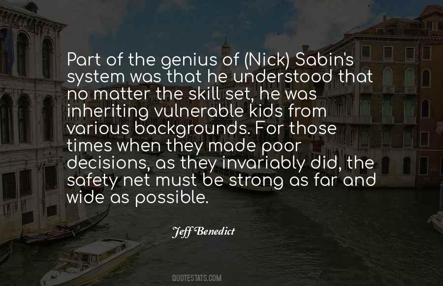 Quotes About Safety Net #118545