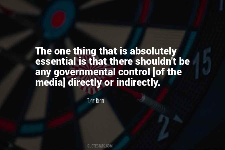 Governmental Control Quotes #1116877