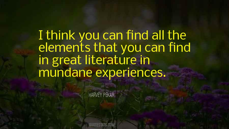 Quotes About Elements Of Literature #957823