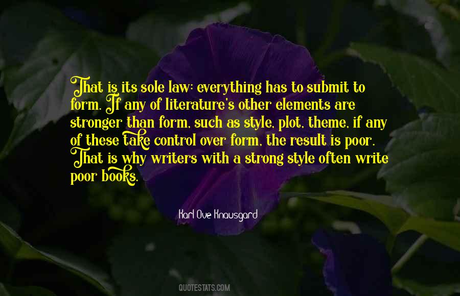 Quotes About Elements Of Literature #97501