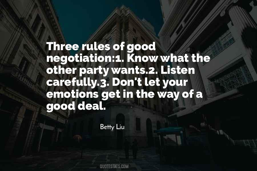 Quotes About Business Negotiation #749401
