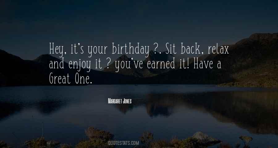 Sit Back Quotes #1251071