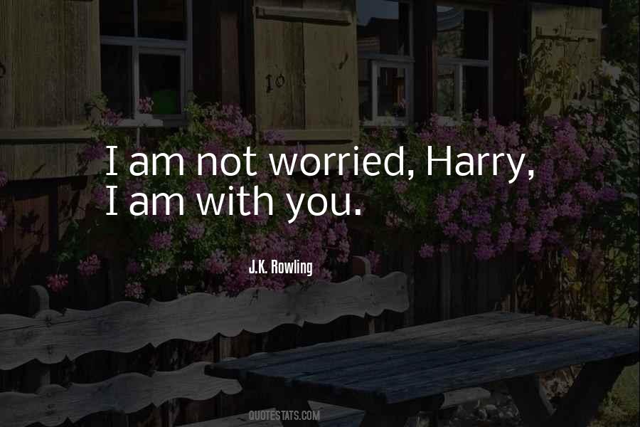 Not Worried Quotes #1859272
