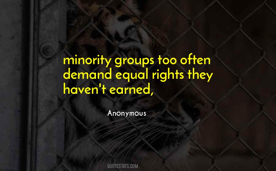 Quotes About Minority Rights #4888