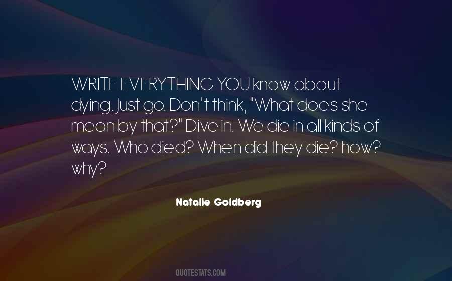 Ways Of Dying Quotes #583618