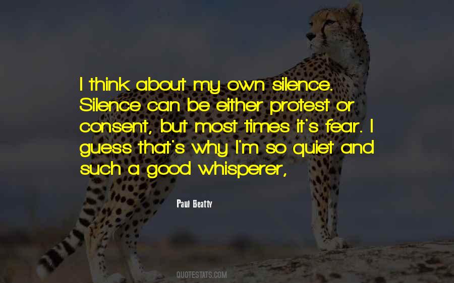 So Quiet Quotes #1854317