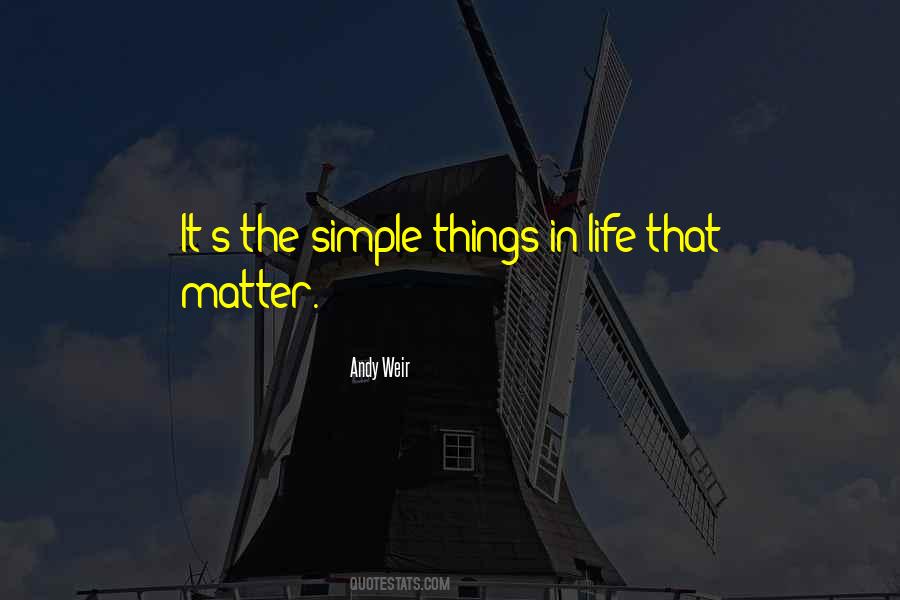 Quotes About The Simple Things #296412