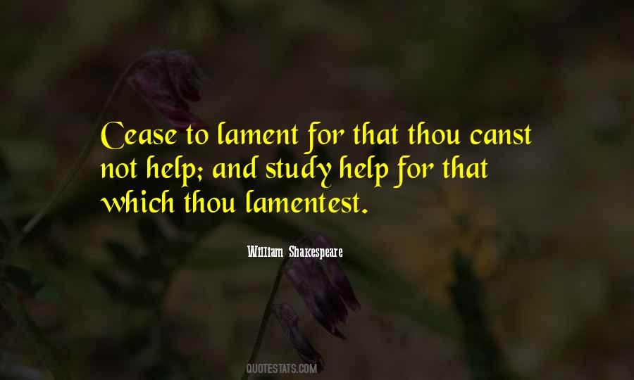 Quotes About Lament #311574