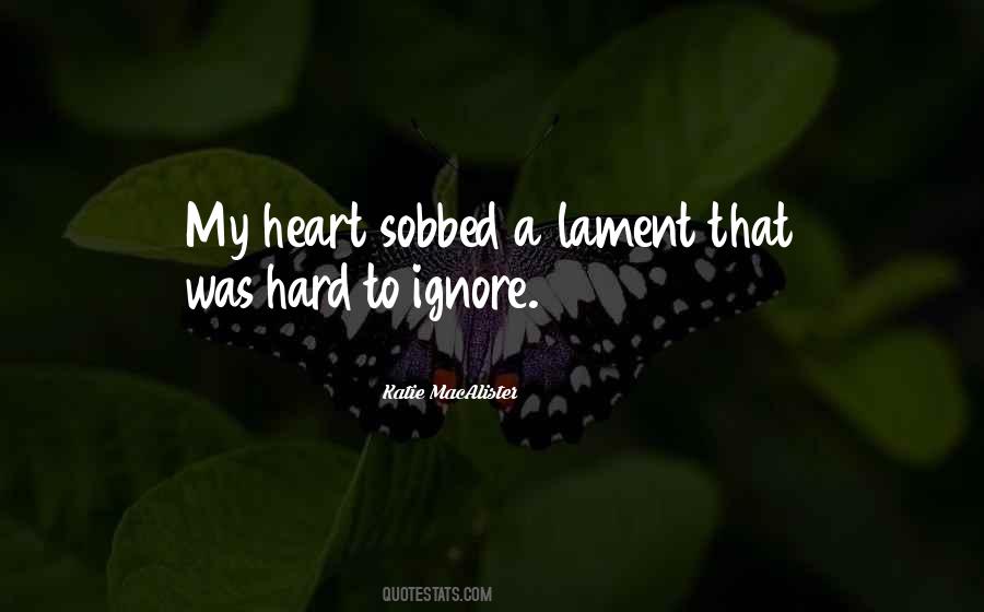 Quotes About Lament #94789