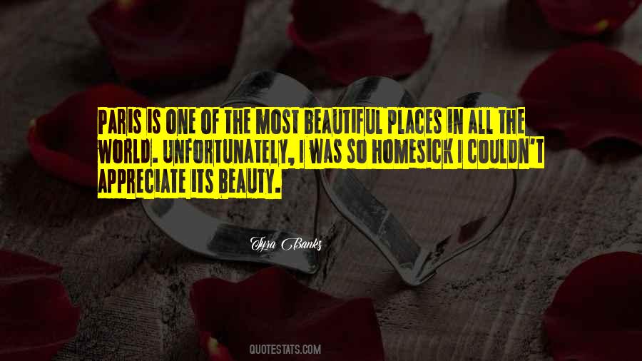 Quotes About The Beautiful Places #1455046