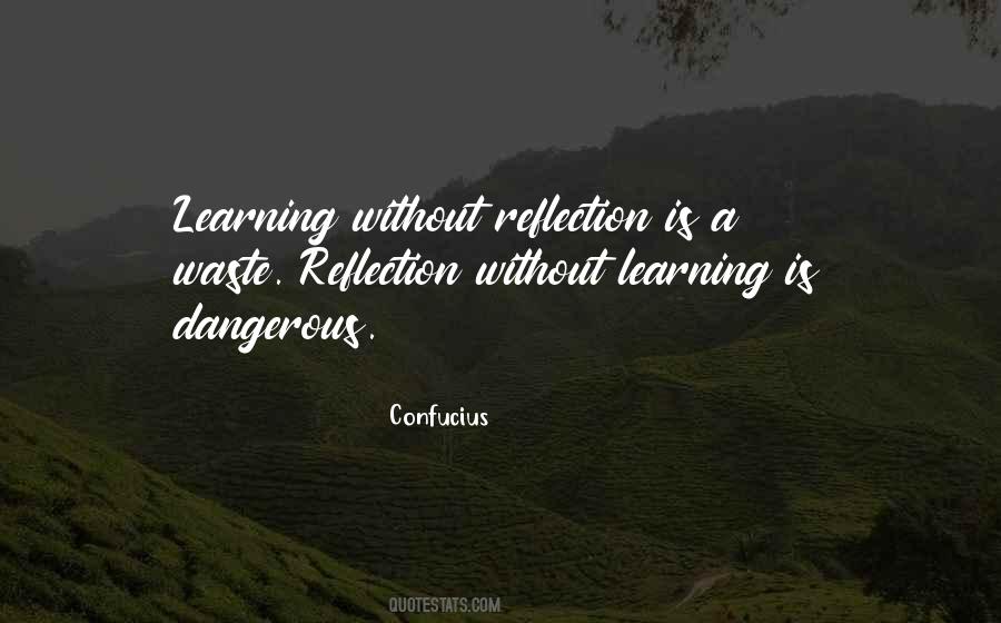 Quotes About Reflection And Learning #1274606