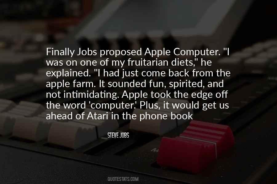 Quotes About Apple Computer #707399