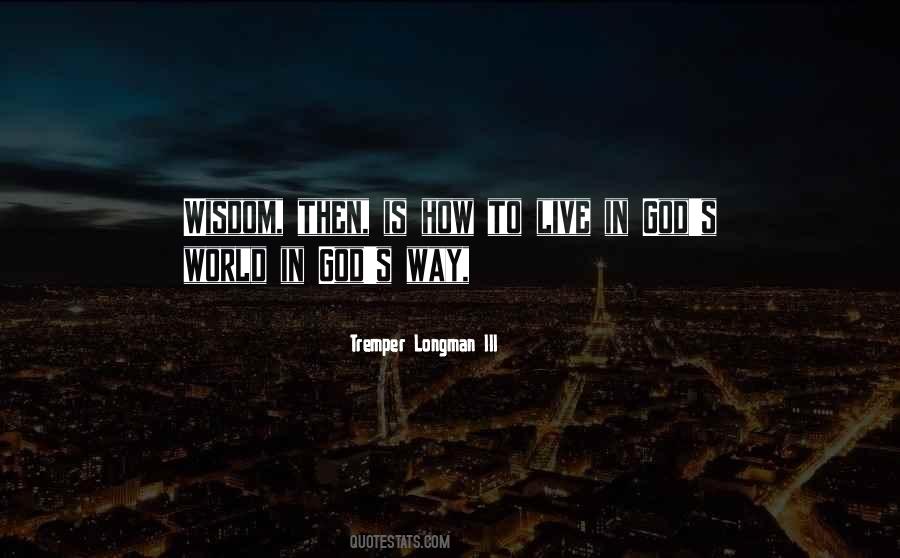 God S Way Quotes #1317960
