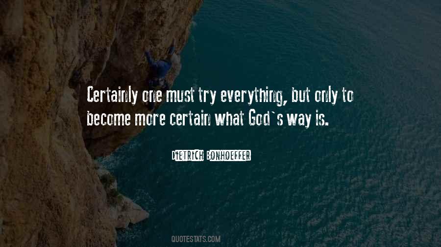 God S Way Quotes #1820254