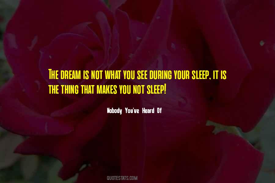 Sleep Dream Quotes #348512