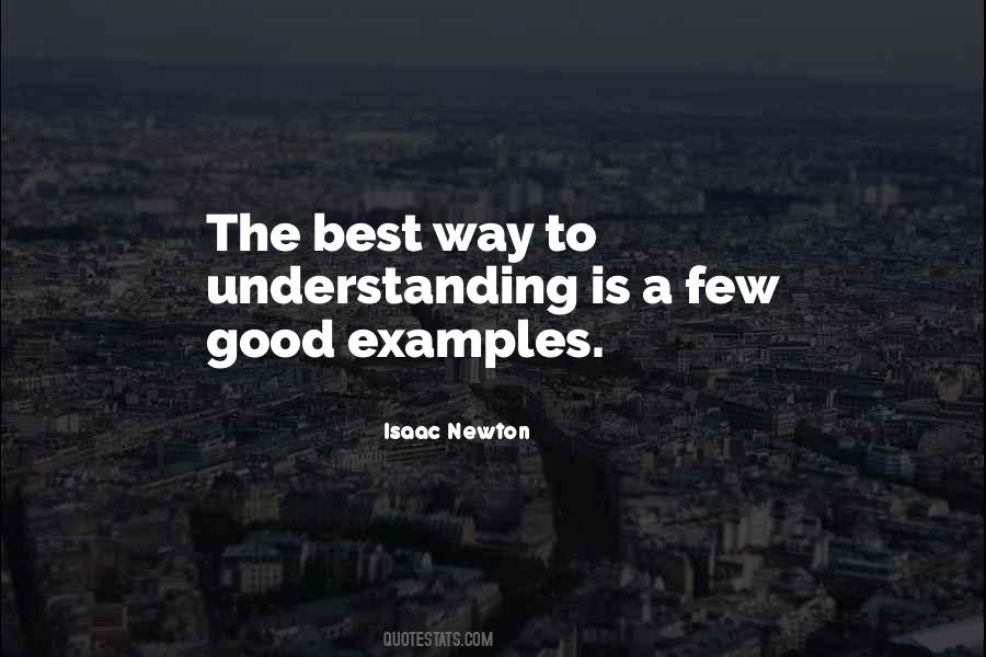 Quotes About Good Examples #281579