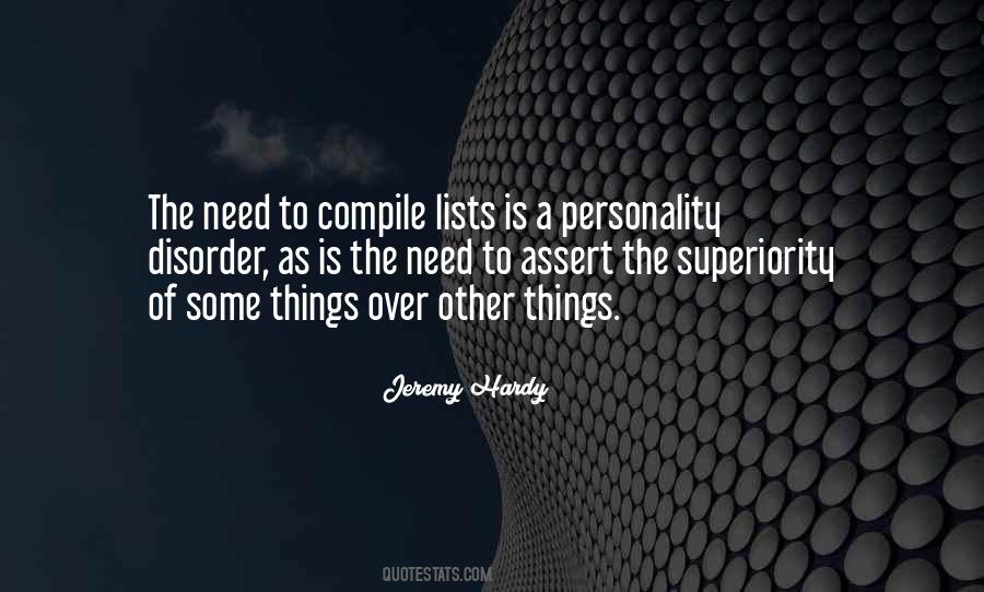 Quotes About Lists #1190437