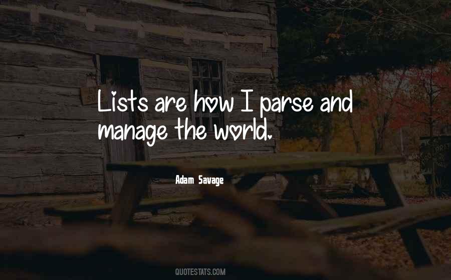 Quotes About Lists #1732151