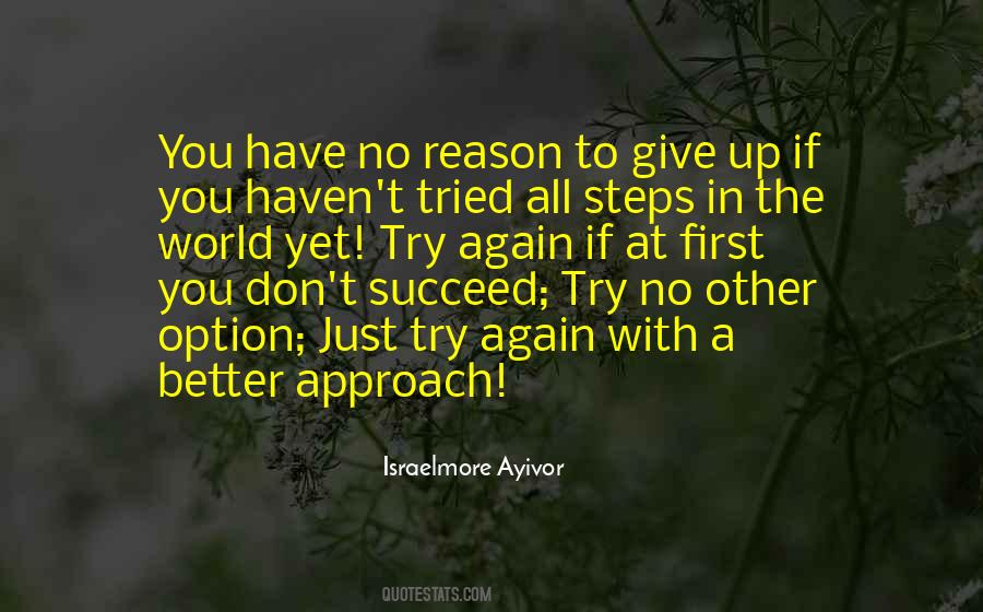 Quotes About Try Try Again #226563
