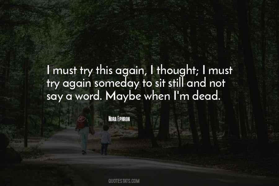 Quotes About Try Try Again #23840