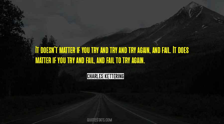 Quotes About Try Try Again #80365