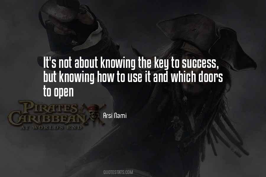 Quotes About Key To Success #298527