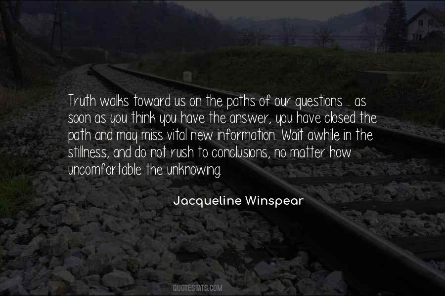Uncomfortable Truth Quotes #138757